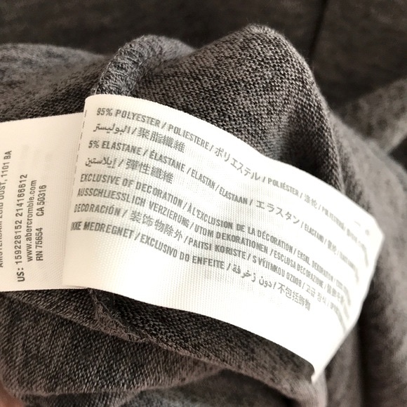 ABERCROMBIE & FITCH Gray Mock Neck Swing Dress - Picture 11 of 12